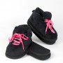 Pack All Black Lacets Rose