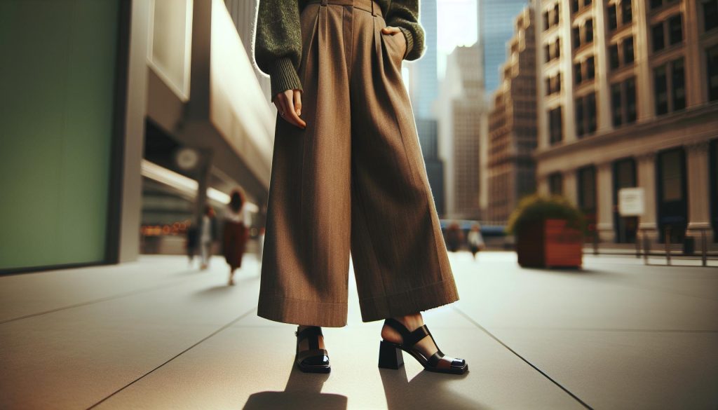 Quelles chaussures pantalon large : styling réussi