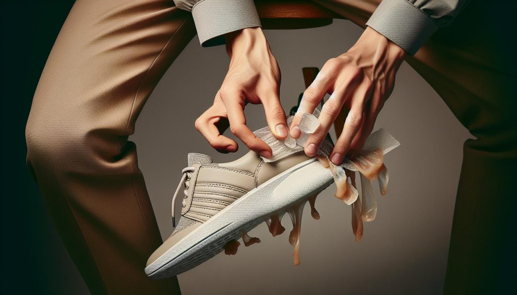 Comment enlever un chewing gum sous une chaussure sans l’abîmer