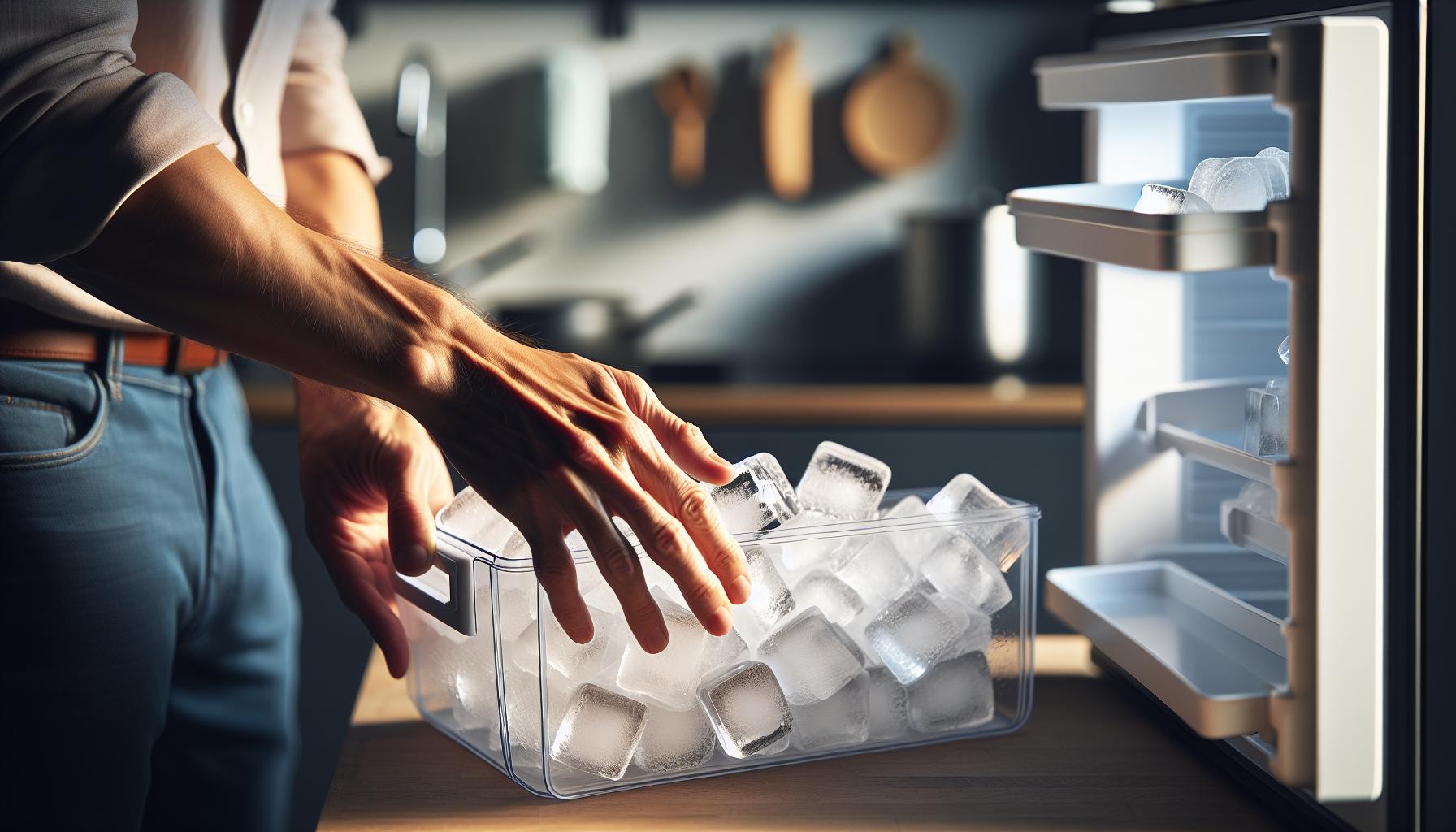 Techniques à froid : Glaçons et congélateur