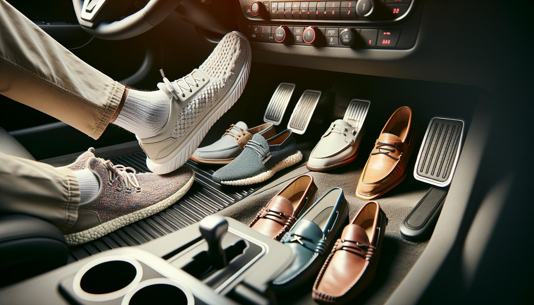 Les différents types de chaussures adaptées à la conduite