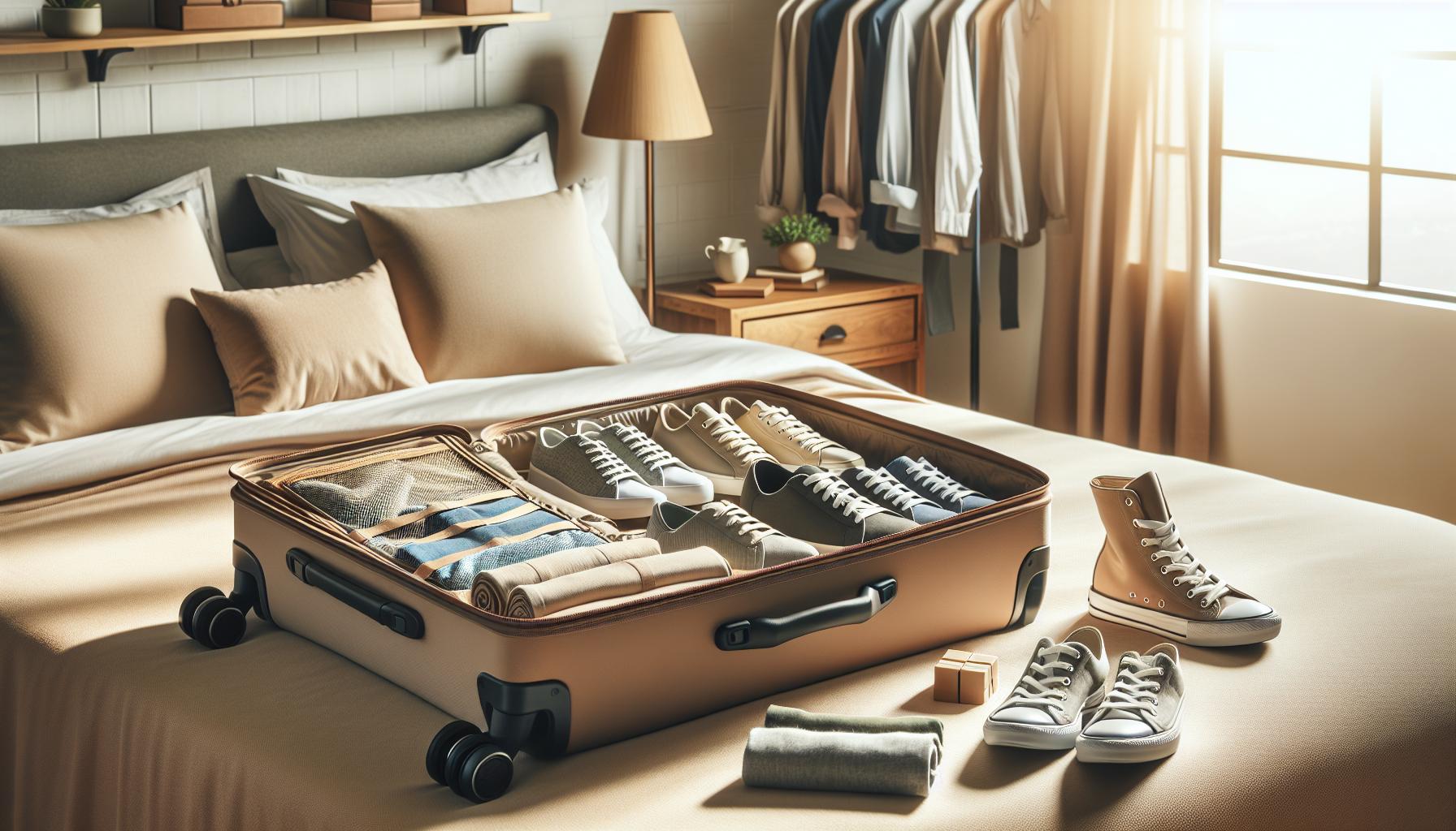 Comment bien organiser vos chaussures dans un bagage cabine