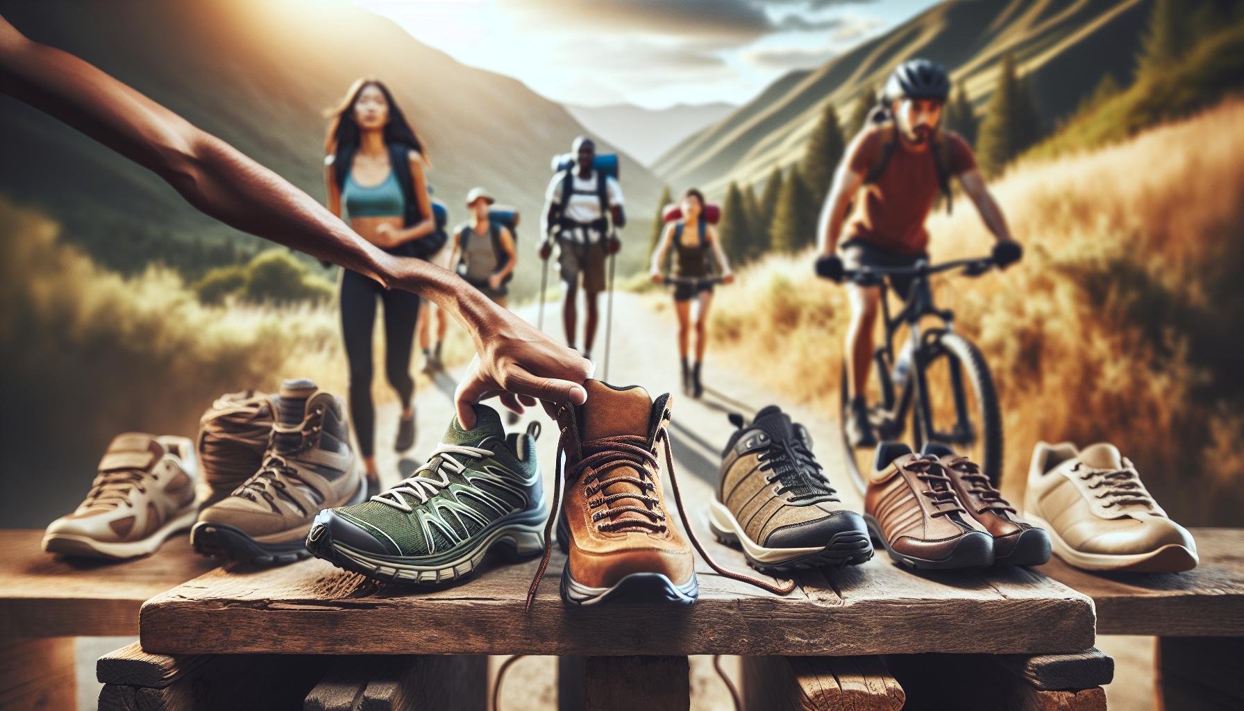 Chaussures adaptées pour chaque activité physique