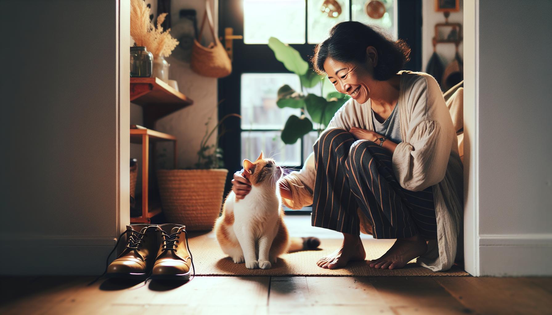 Pourquoi mon chat se frotte a mes chaussures : comportement décodé 1 Pourquoi mon chat se frotte à mes chaussures ? Comprendre ce comportement mystique