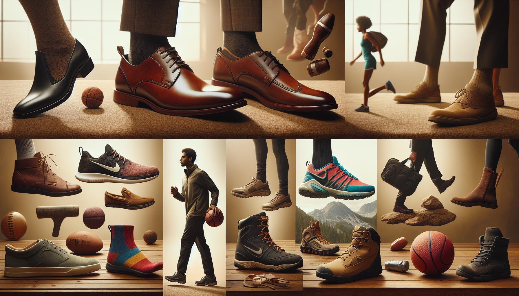 Les différents types de chaussures et leurs usages