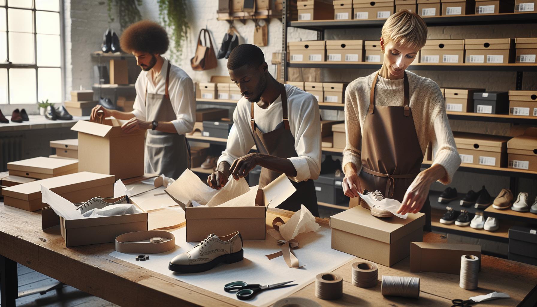 Techniques pratiques d'emballage des chaussures