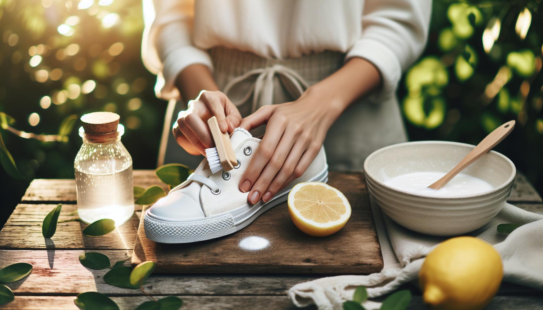 Comment blanchir des chaussures en toile : Méthodes naturelles