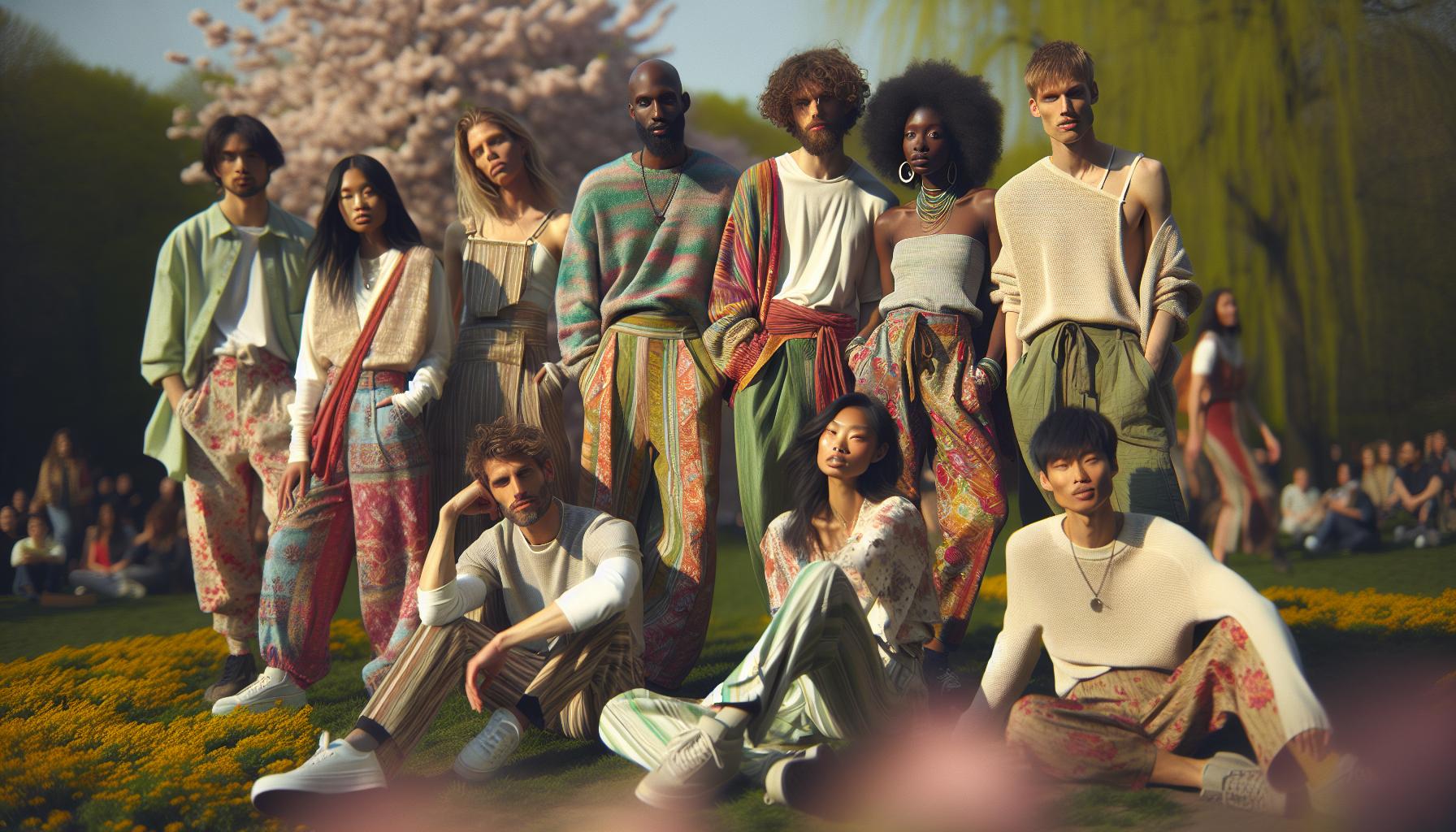 Associer couleurs et motifs avec les pantalons amples