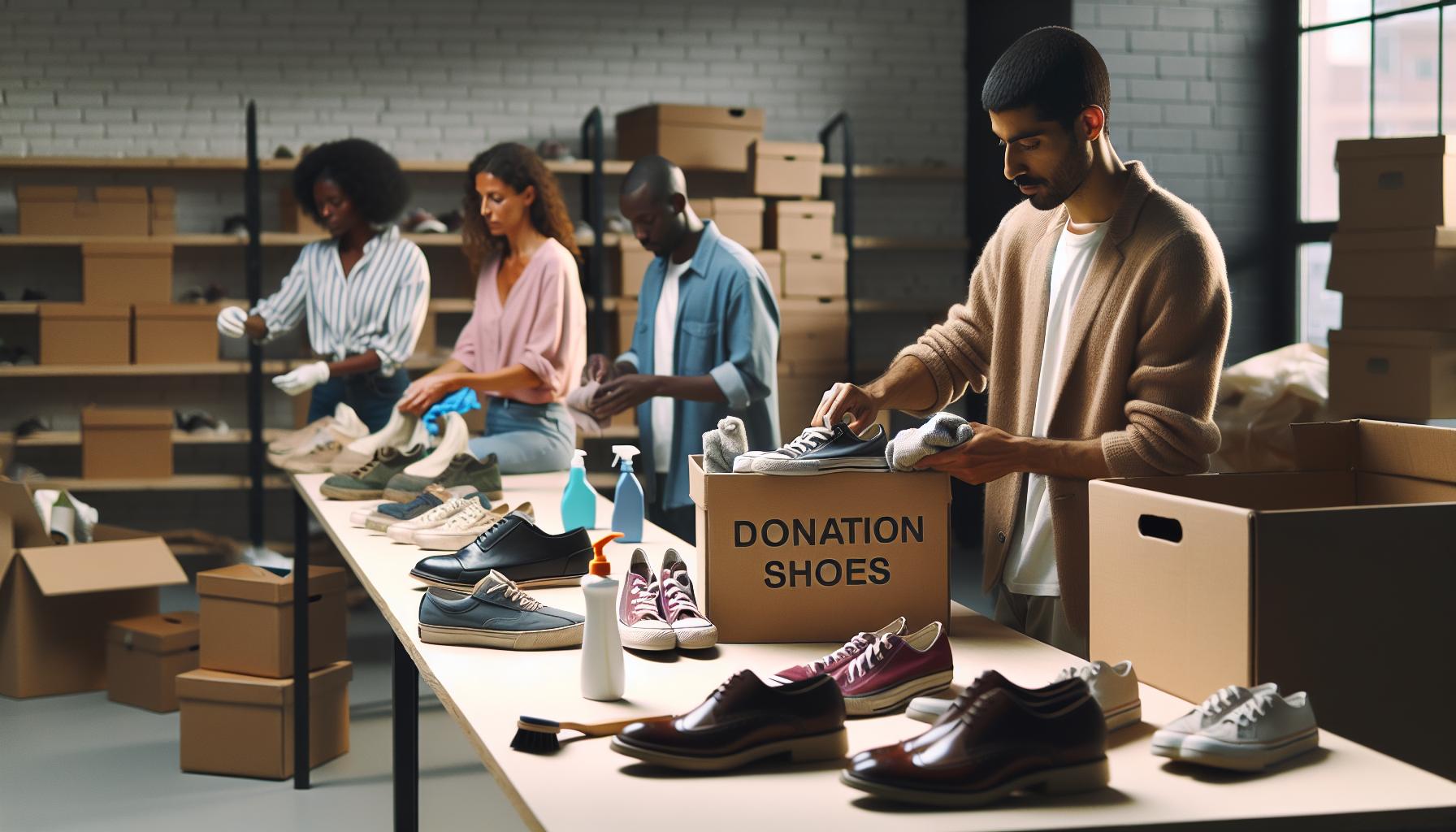 Comment préparer vos chaussures pour le don