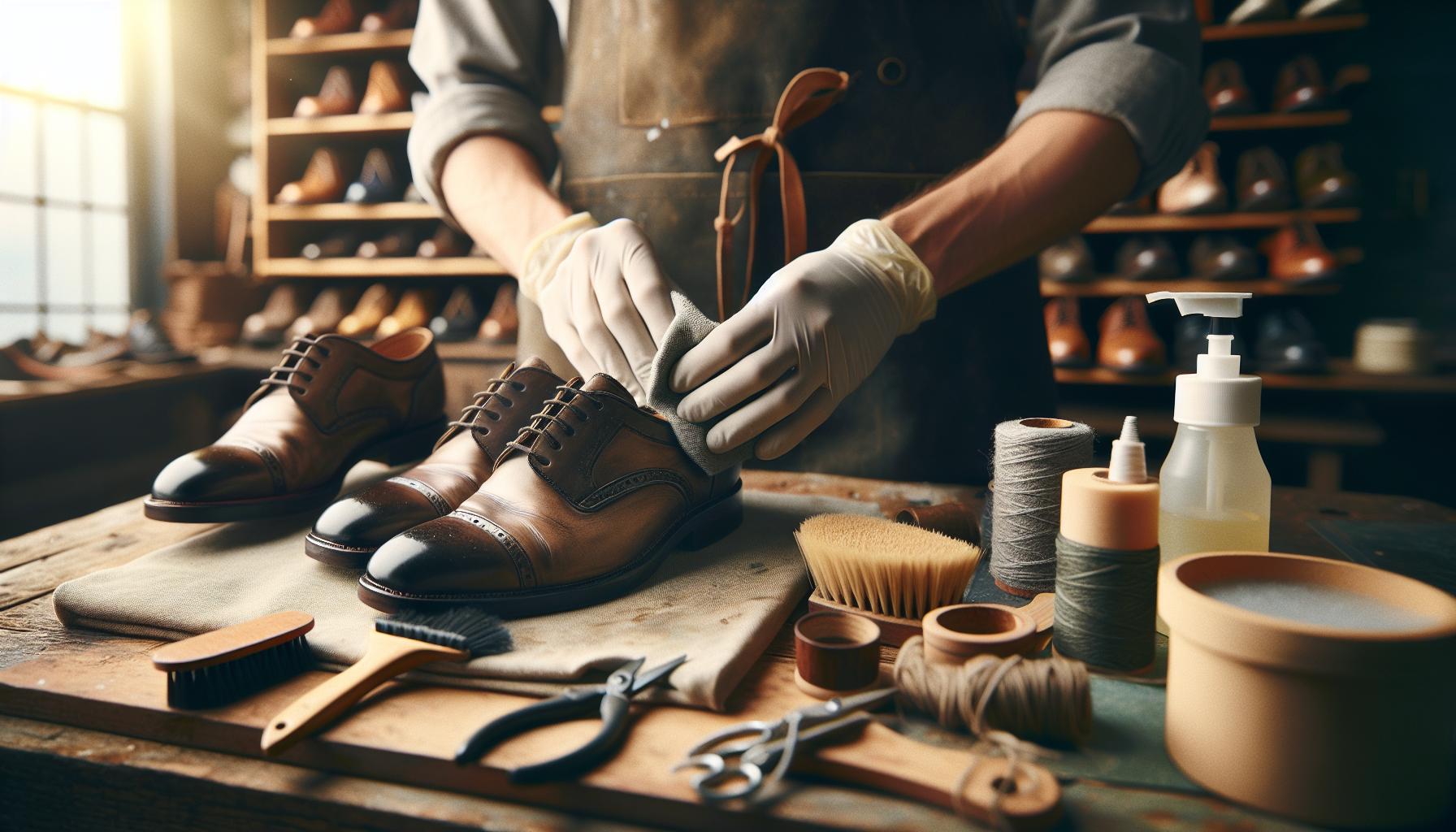 Préparer ses chaussures avant la réparation