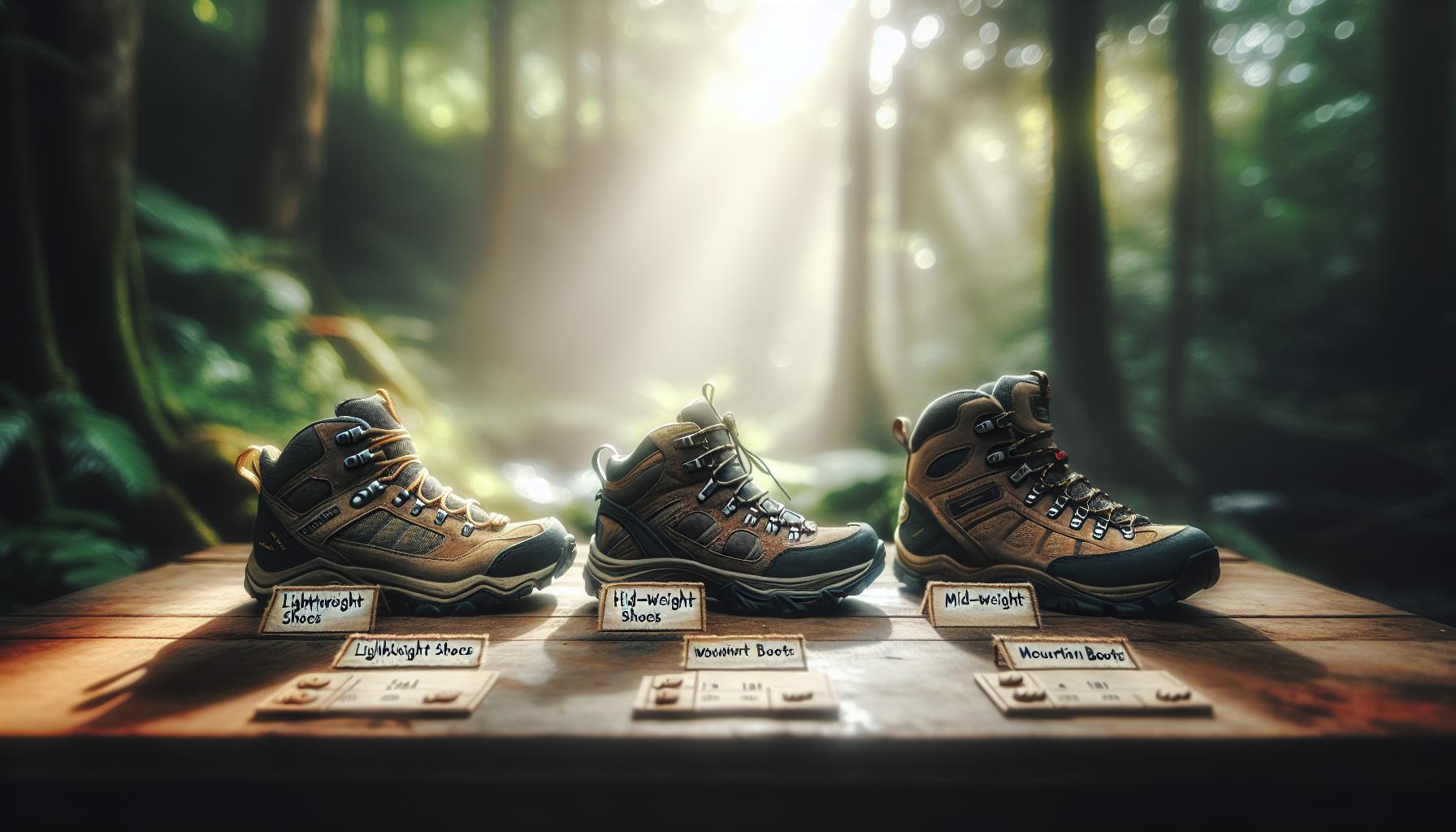 Les types de chaussures de randonnée : une comparaison détaillée