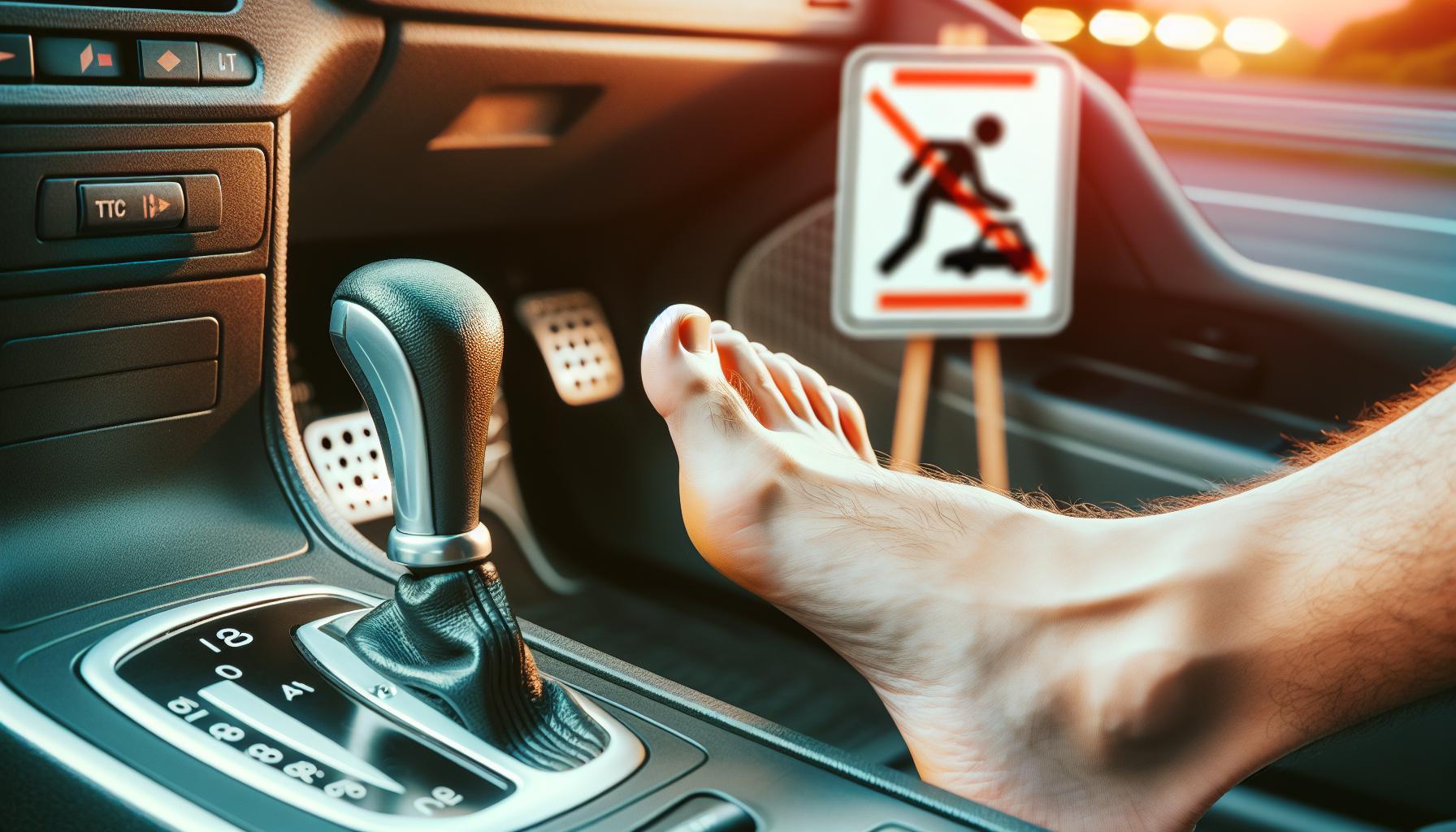 Pénalités et sanctions en cas de conduite sans chaussure