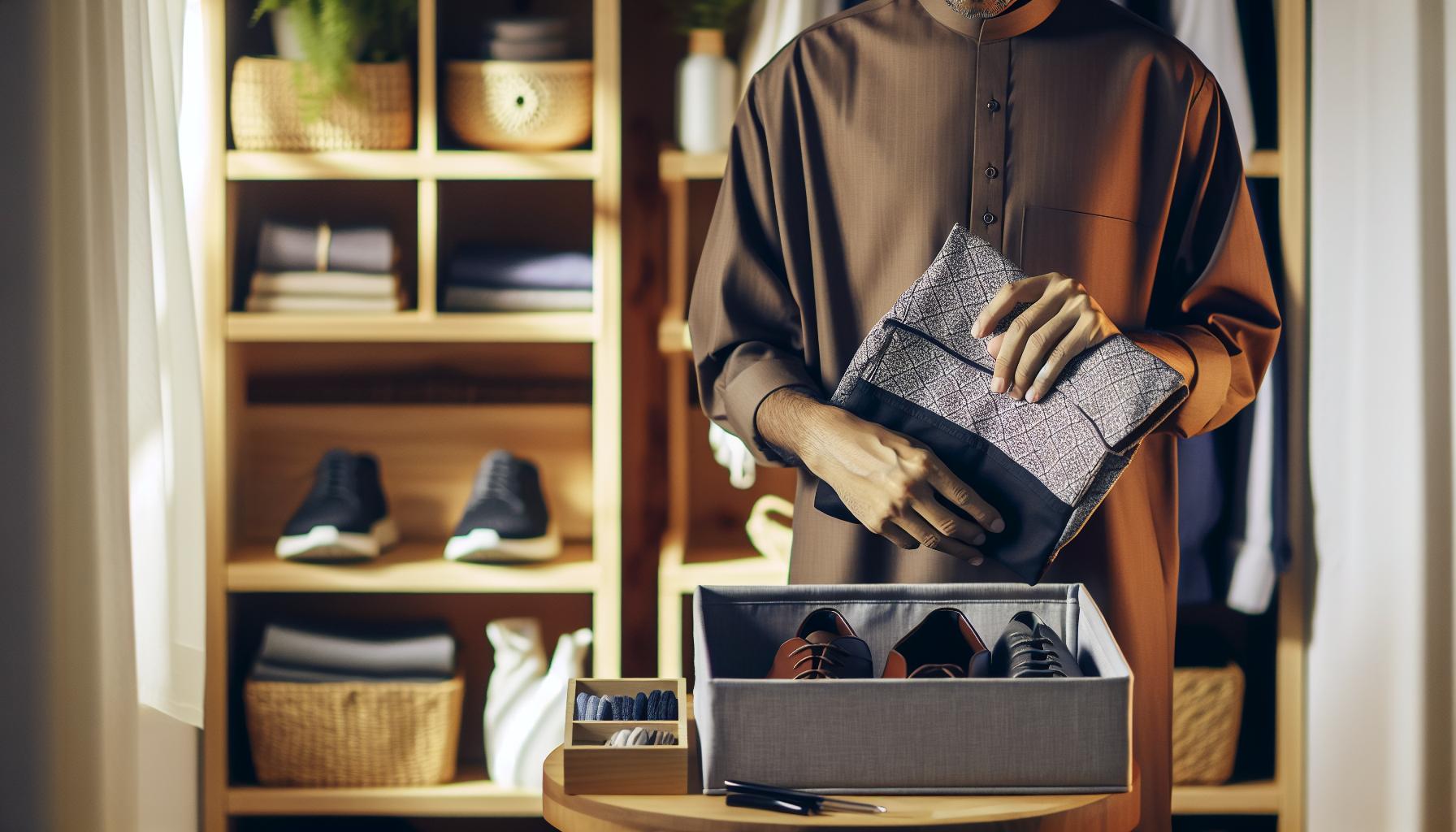 Utiliser des sacs de rangement pour chaussures