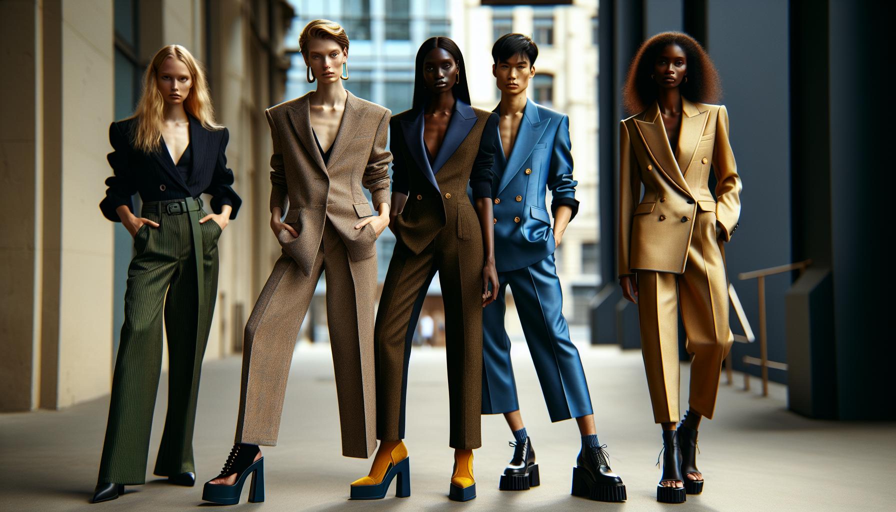 Les tendances actuelles en chaussures et tailleur pantalon