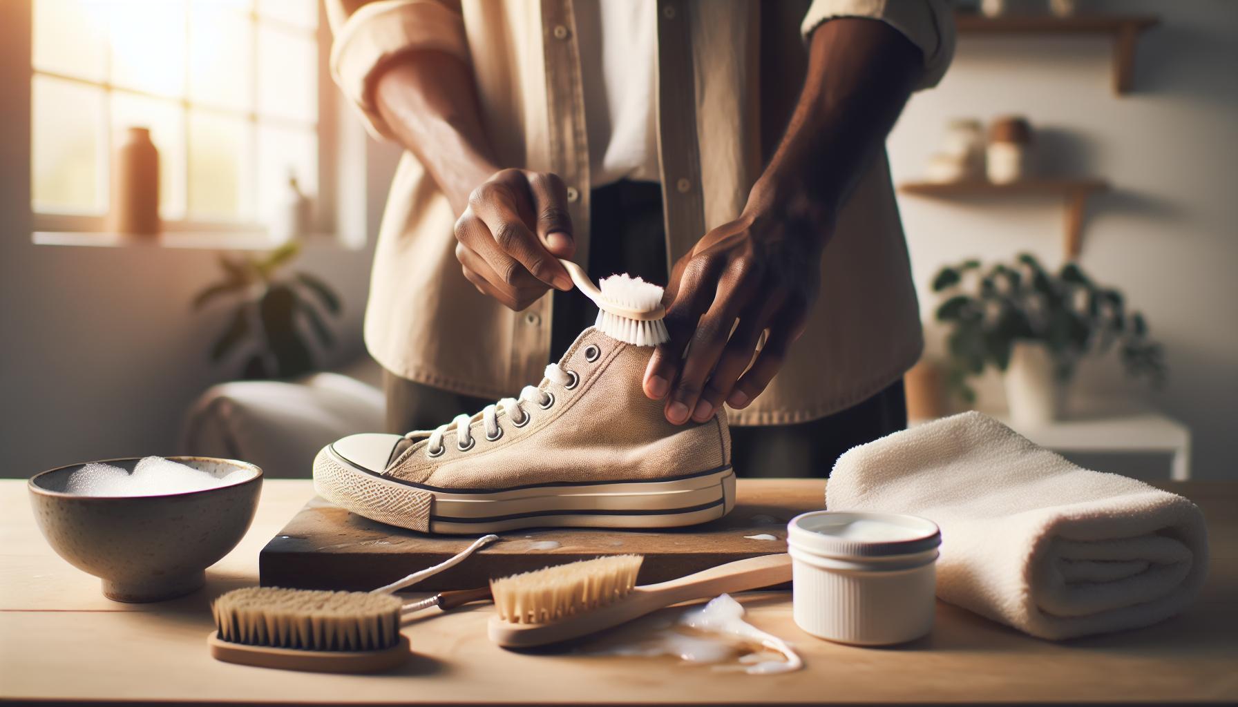Les étapes essentielles pour nettoyer les chaussures en toile