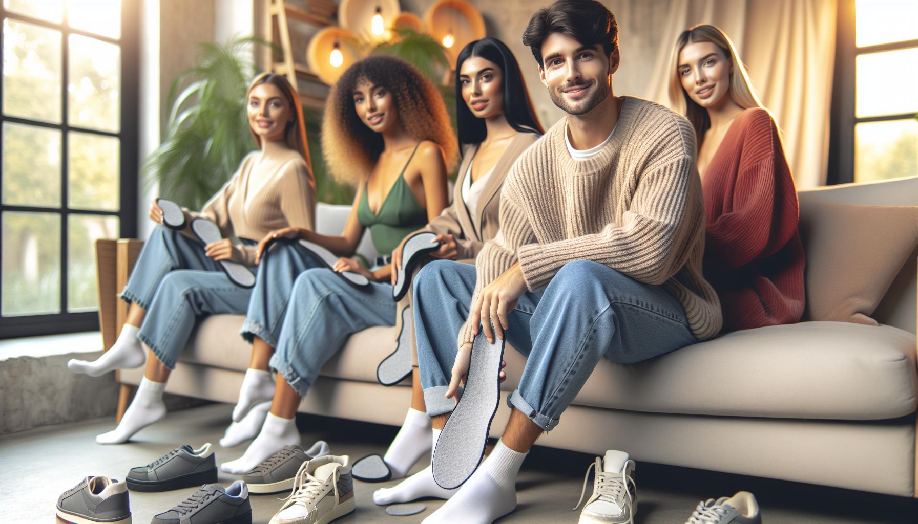 Des astuces avec des coussinets et des semelles pour le confort