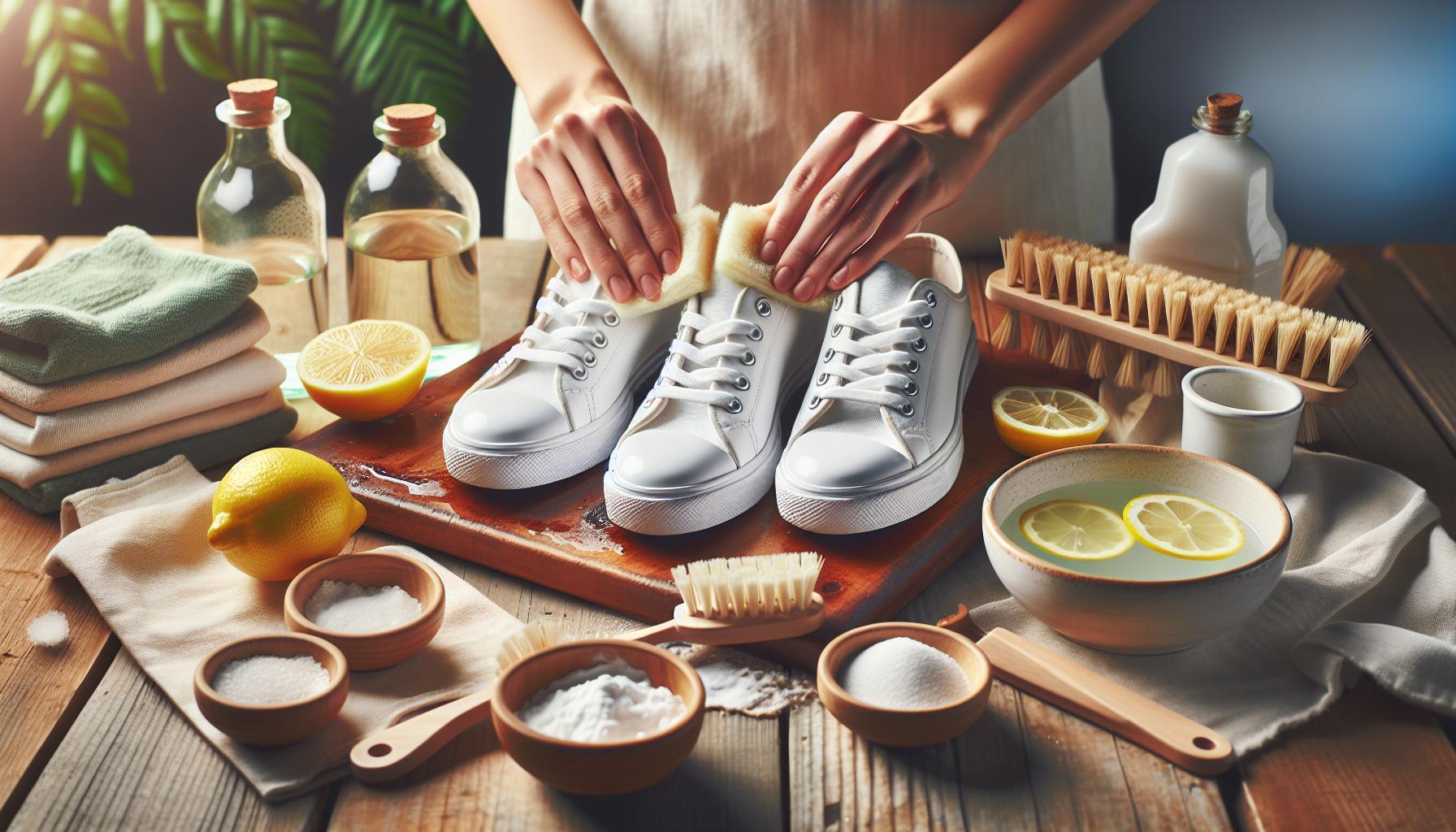 Méthodes naturelles pour raviver les chaussures blanches