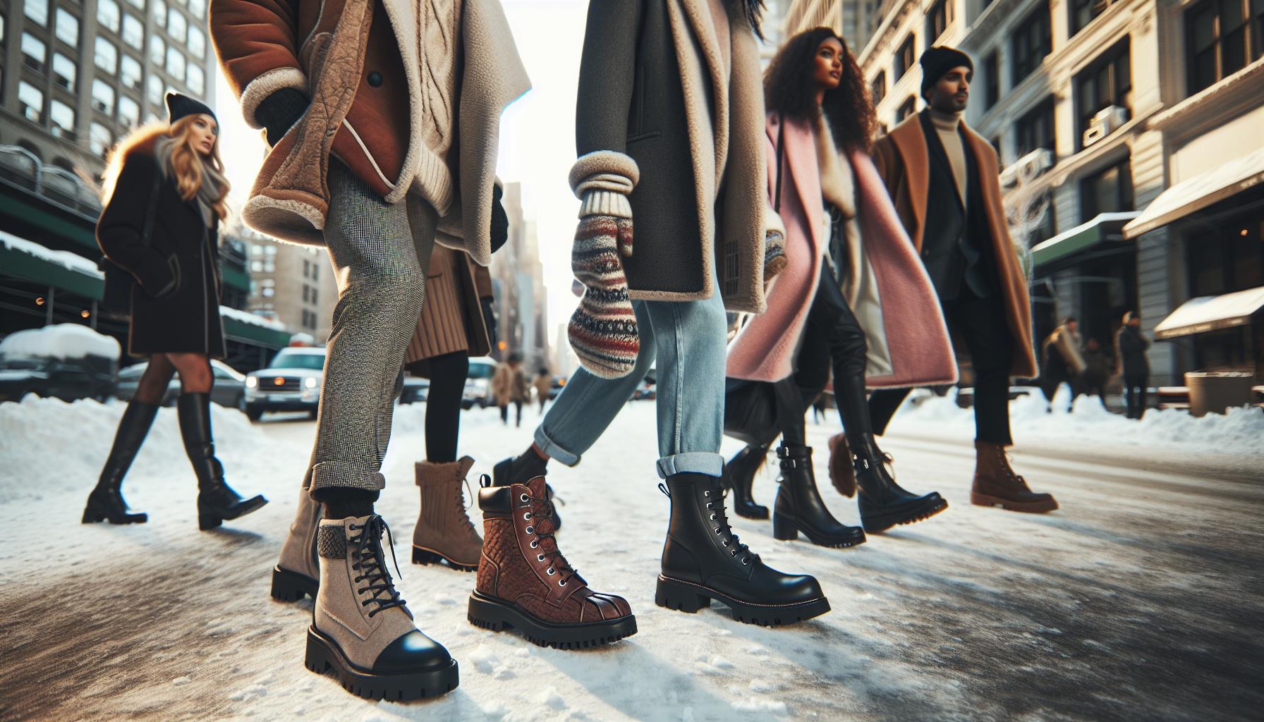 Styles de chaussures à privilégier en hiver à New York