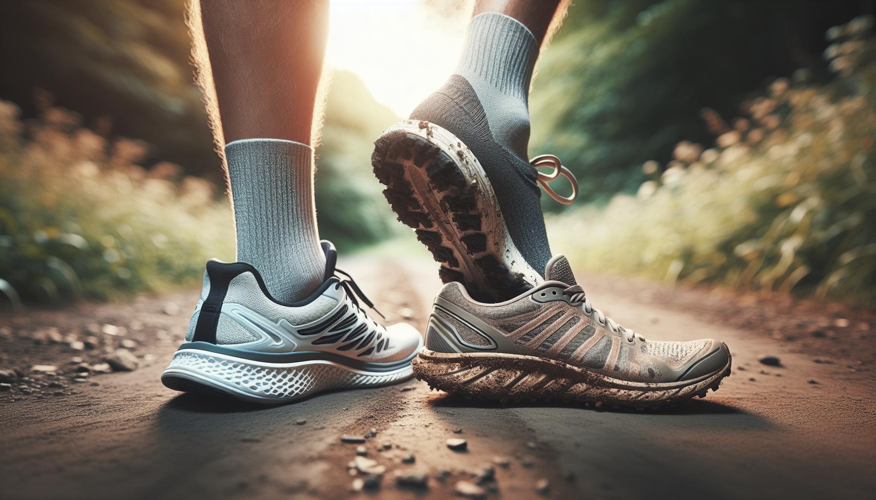 Différences entre chaussures de route et chemins
